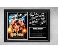 STONE ROSES A4 Framed Harry Potter Cast Repro Signed, Wall Art Print, Iconic Movie & Books, Gift Idea (framed 31 x 23 x 1 cms)