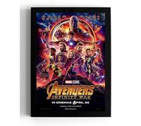 STONE ROSES A5 Framed Avengers Infinity War Repro Cinema Advertising Poster, Marvel Studios, Gift Idea (framed 21 x 16 x 1 cms)