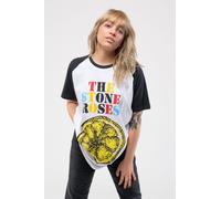 Rockoff Trade The Stone Roses T Shirt Lemon Multicolor Band Logo Oasis Adored Raglan M