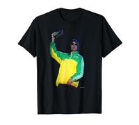 Stone Roses Singer Ian Brown Glastonbury 2005 Andy Willsher T-Shirt, Men, Black, 3X-Large