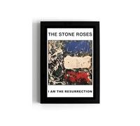 STONE ROSES The A4 FRAMED Wall Art Print - the iconic 'I am the Resurrection' record cover (framed 32 x 24 cms)