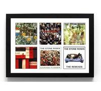 STONE ROSES The - 'Albums' - iconic record covers - A4 FRAMED Wall Art Print (frame 32 x 24 cms)