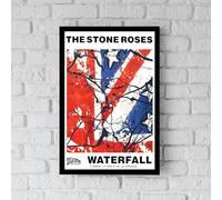 STONE ROSES The - 'Waterfall' iconic single record cover A4 Wall Art Print (29.7 x 21 cms PRINT ONLY)