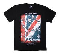 Stone Roses Waterfall Band Logo T-Shirt in Black | Size: XL Stone Roses Black XL