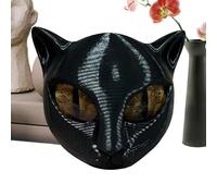 Stone Sculpture Of A Black Cat - Handmade Animal Statue Decorative Figurine | Elegant Stone Artwork | Perfect Gift For Cat Lovers, For Indoor And Outdoor Use, Timeless Design For Interior Decoration