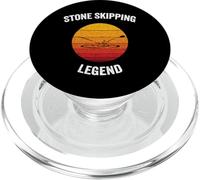Stone Skipping Legend | Vintage Water Skimming PopSockets PopGrip for MagSafe