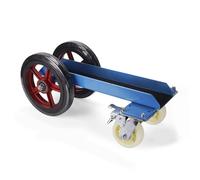 Stone Slab Dolly - 4 Wheel Drywall Cart with Solid Rubber Wheels, 500kg Capacity for Moving Plywood, Glass, Door & Window Frames, Plasterboard