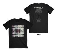 Stone Sour T Shirt Audio Secrecy Square Band Logo new Official Mens Black