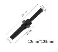 Stone Splitter 125x12mm for Concrete Rock and Granite - Steel Hand Tool with Wedges, 66mm Drilling Depth, for Hard Stones Like Basalt Sandstone