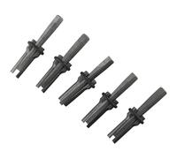 Stone Splitting Kits 5PCS 18MM Professional Metal Feather Wedges Stone Splitter Kit Rock Concrete Breaking Tool Set with Hand Chisel for Quarrying Construction