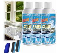 Stone Stain Remover Cleaner, Stone Crystal Plating Agent, Stain Removal, Stone Stain Remover, Marble Stone Cleaner Polishes, Stubborn Stains Cleaner (3pcs)