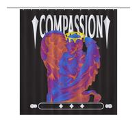 Stone Statue - Angel - Compassion - T-shirtDurable Heavy Duty Shower Curtain, Thick Polyester, Rustproof Grommets, Weighted Hem - Weighted Shower Curtains, Bath Curtains Shower64.17x70.87Inch（163x180c
