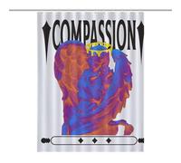 Stone Statue - Angel - Compassion - T-shirtMold-Resistant Quick-Dry Curtain - Anti Mould Shower Curtain, Shower Curtain Anti Mould, Shower Curtains Mould Proof Resistant 53.54x70.87Inch（136x180cm）
