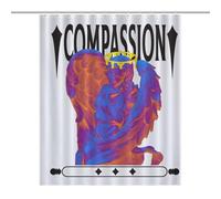 Stone Statue - Angel - Compassion - T-shirtMold-Resistant Quick-Dry Curtain - Anti Mould Shower Curtain, Shower Curtain Anti Mould, Shower Curtains Mould Proof Resistant 56.30x70.87Inch（143x180cm）