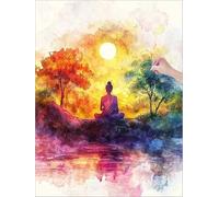 Stone Statue Diamond Art Abstract Diamond Painting Kits for Adults Beginners, 5D DIY Paint by Numbers for Adults, Square Drill Dimond Painting with Accessories, Autumn Home Room Decor 32x44 inch J-45