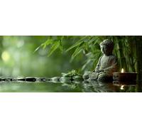 Stone Statue Diamond Art Kits Adults Large 5D Bamboo Diamond Painting Kits, DIY Full Drill Crystal Art Rhinestone Embroidery Cross Stitch Arts and Crafts for Adults 59x23.6 Inch/150x60 cm -LR616