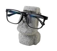 Stone Statue Eyeglasses Holder, Modern Home Resin Sculptures Decorative Objects, Easter Island Stone Decoration, Moai Statue Glasses Holder, Home Office Decoration, Glasses Storage Rack