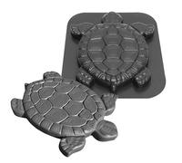 Stone Step Mold - Reusable Pavement Turtle Shape | Turtle Inspired Garden Tile Cement Mold | For Garden Path Lawn Beginners Professionals