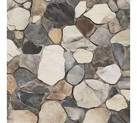 Stone Texture Peel and Stick Wallpaper 0.45×3 m Removable Self Adhesive Rock Gravel Road Contact Paper Sticky Back Thicken Waterproof Matte Wall Paper for Living Room Bedroom Furniture Decorate