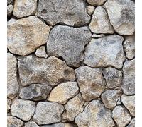 Stone Texture Wallpaper Self-Adhesive 0.52×20 m Rock Gravel Road Pattern Matte Contact Paper Removable Thicken Waterproof Canvas Peel and Stick Wall Paper for Home Decoration Furniture Renovation