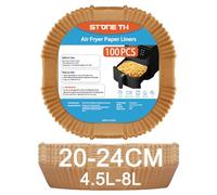 Stone TH 4.5L - 8L Air Fryer Paper Liners, 100PCS - 7.9 Inch Square Disposable Airfryer Parchment Paper Liners Accessories Compatible with COSORI Instant Tefal Russell Hobbs Air Fryer