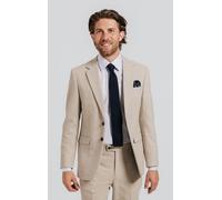 Stone Twill Tweed Suit Jacket Dobell Light Brown 46R