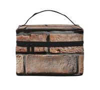 Stone Wall Bricks, Makeup Bag, Portable Cosmetic Bag for Women - Travel Cosmetic Organizer, Toiletry Pouch, The Go-to Gift That Never Disappoints for Special Moments