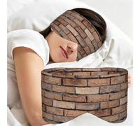 Stone Wall Bricks, Sleep Mask for Home Travel, Full Eye Covers Light Blocking Eye Mask Sleep Eye and Ear Muffs
