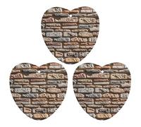 Stone Wall Car Air Freshener, 3 Pcs Love form Hanging Air Freshener Cards, Long Lasting Fragrance Scented Cards for Car, Home, Office Gray-style