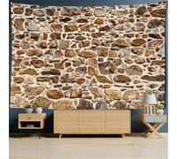 Stone Wall Tapestry Wall Hanging Stone Bricks Extra Large Tapestry Fabric Wall Hangings Art 3D Print Tapestries for Bedroom Living Room Home Decor 230x305 cm a-2519