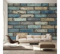 Stone Wall Wallpaper, Modern Rustic Farmhouse Wall Mural for Living Room, Bedroom, Non-Woven Wall Papaer Decoration, Photo Wallpaper & Home Decor, 500x350 cm (WxH) K-MZ&18