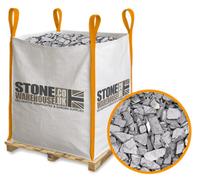 Stone Warehouse Lakeland Blue Slate Chippings 40mm Bulk Bag 850Kg Footpaths, Borders, Raised Beds, Ponds