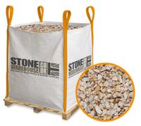 Stone Warehouse Spanish Gold Chippings 12-20mm Bulk Bag 800Kg Driveways, Footpaths, Borders, Raised Beds