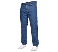 (Stone Wash, 36W x 34L) MensJean RegularFit StraightLeg BasicDenim Trouser