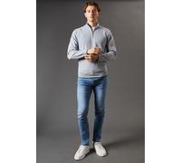 Stone Wash Skinny Fit Jean Burton Blue 38R