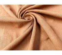 Stone Washed Pure Plain Linen Fabric Material - 100% Linens Home Decor Bedding Clothes Curtains - 140cm Wide - Sold by The metre - Terracotta