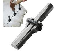 Stone Wedge Shim - Robust Rock Breaker, Heavy-Duty Splitter | Ergonomic Steel Concrete Separator, Reliable Manual Hand Tool Quarry Mining Outdoor Masonry Breaking and Separation Jobs