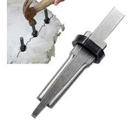 Stone Wedge Splitter Tool - Iron Rock Splitting, Wedges Shims | Manual Stone Chisel Breaker, Quarrying Granite Marble Masonry Hand Tools, for core Landscaping and Construction Jobs Masonry