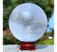 Stone White Calcite Quartz Sphere Crystal Ball (210-300g)