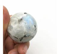 Stone White Moonstone Ball Sphere Crystal Collection Minerals(Size:45-50mm)