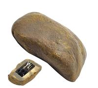 Stone With Secret Compartment, Outside Key Hiding Place, Fake Stone Key Box Outdoor, Resin Fake Rock Key Safe Storage Box, Simulate Stone Waterproof Key Case, Hide Spare Key In The Stone
