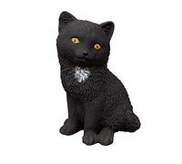 stoneandstyle Black Cat Morle Stone Figurine Frost-Proof Weatherproof Cast Stone