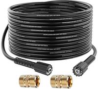 StoneBanks 10m High Pressure Washer Replacement Hose Dual M22-14mm Female Thread Connector with M22 14mm + 15mm Adapter 2610PSI Jet Wash Extension Hose Compatible with Karcher Standard M22