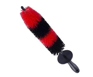 StoneBanks 17" Alloy Wheel Brush for Cleaning Car Wheels, Soft PP Bristles Barrel Brush Car Cleaning, Eays Deep Cleaning, Super Long Handle