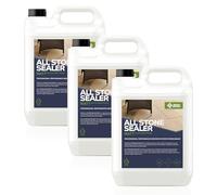 StoneCare4U - All Stone Sealer Matt Finish - 3 x 5L - Dry Finish, Invisible, Exterior Natural Stone Sealant for Sandstone, Limestone, Slate & More. Outdoor Clear Sealant for Patio, Drive & Paths