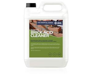 StoneCare4U Brick Acid Cleaner - 5L - External Bricks & Masonry Wall Stain Remover & Patio Cleaner for Builders Mess. Cement, Mortar, Grout & Efflorescence Stain Remover for Brick & Paving Slabs