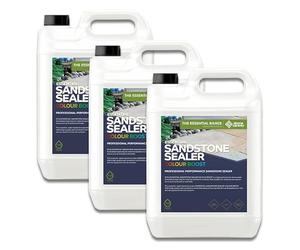 Stonecare4u - Essential Sandstone Sealer 'Colour Boost' - High Performance Eco Friendly Colour Enhancing Sealer, for Sandstone and Indian Sandstone Paving & Patio's (3 x 5 Litres)