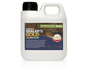 StoneCare4u - Essential Sealers Gold - Colour Boost - Internal Floor and Tile Sealer. Long Lasting, Colour Enhancing Natural Stone, Stain Resistant Coating. The Professionals Choice (1 Litre)