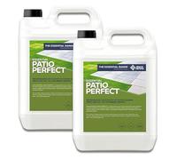 StoneCare4U Patio Perfect -2 x 5 Litre - Alkaline Patio Cleaner for Outdoor Sandstone, Limestone, Slate, Terracotta & Travertine - Removes Black Spot, Algae, Lichen, Dirt & Grime for Patios, Paths