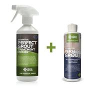 Stonecare4U - Perfect Grout Sealer + Primer - Bundle (237Ml Charcoal) Restore & Renew Old Kitchen, Bath, Wall & Floor Grout